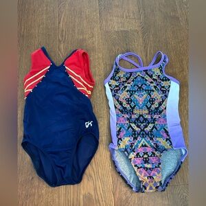 GK gymnastics leotards bundle child size small 
Simone Biles